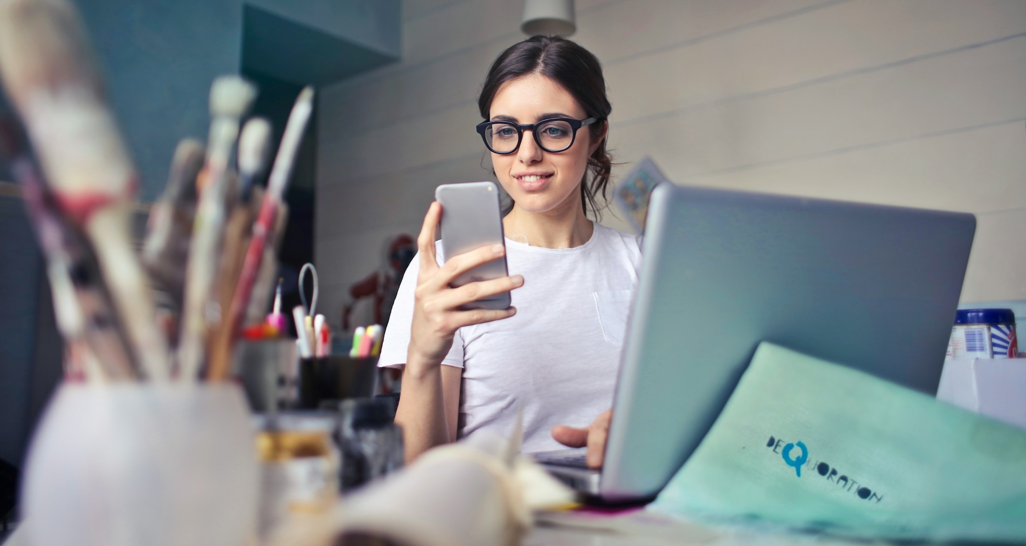 Customer contacting insurance company by phone
